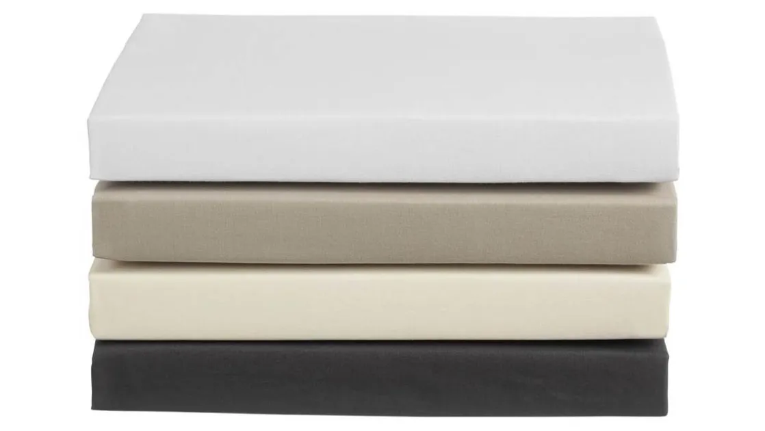 Cotton Uni split-topper hoeslaken