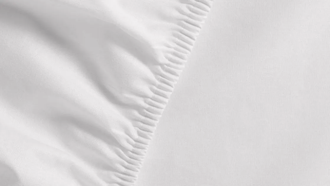 Cotton Uni split-topper hoeslaken