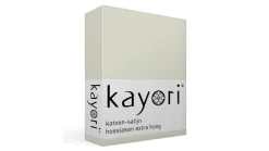 Edo katoen-satijn hoeslaken extra hoog