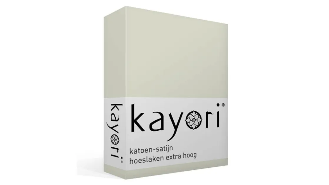 Edo katoen-satijn hoeslaken extra hoog