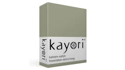 Edo katoen-satijn hoeslaken extra hoog