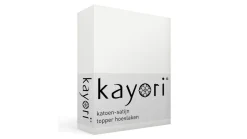 Edo katoen-satijn topper hoeslaken