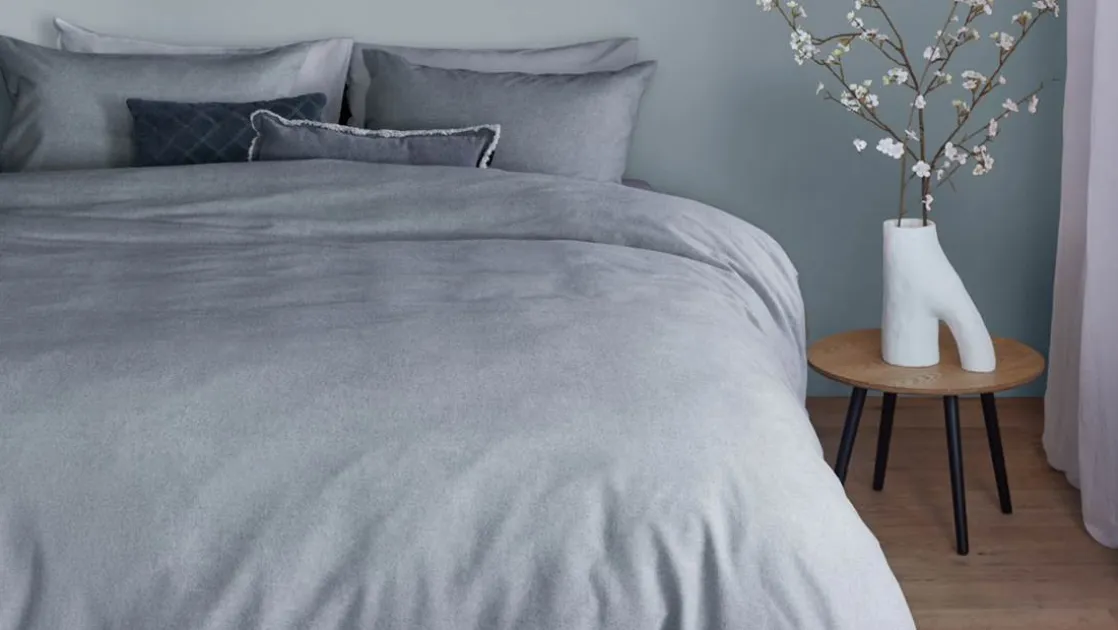 Flanel Uni dekbedovertrek