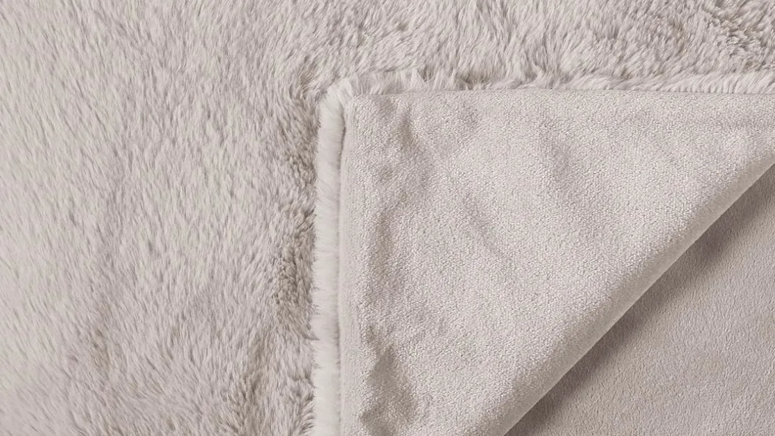 Fluffy fleece plaid