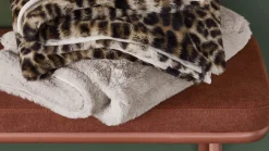 Fluffy fleece plaid