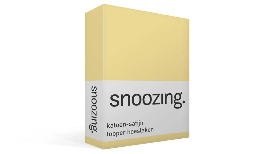 katoen-satijn topper hoeslaken