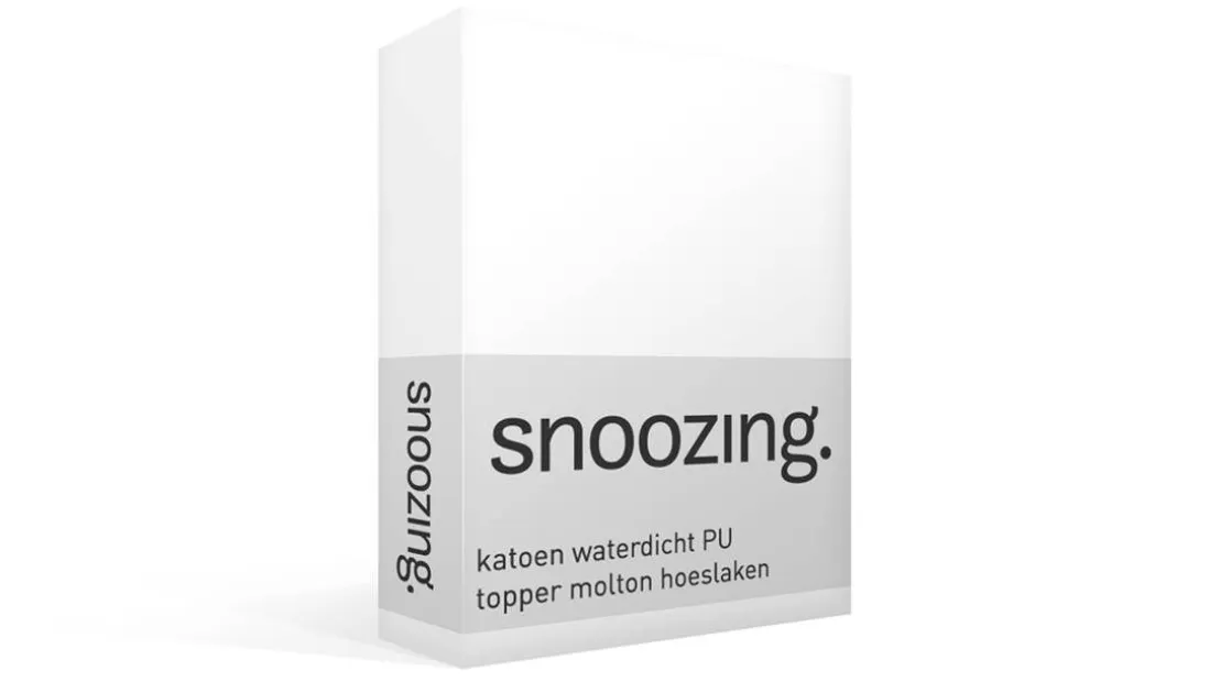 katoen waterdicht PU topper molton hoeslaken