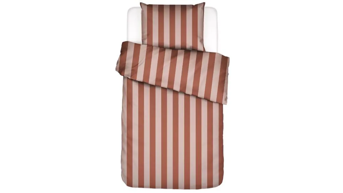 Minte Stripe dekbedovertrek