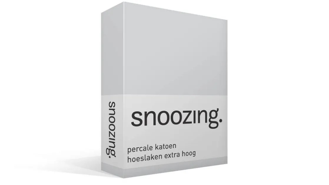 percale katoen hoeslaken extra hoog
