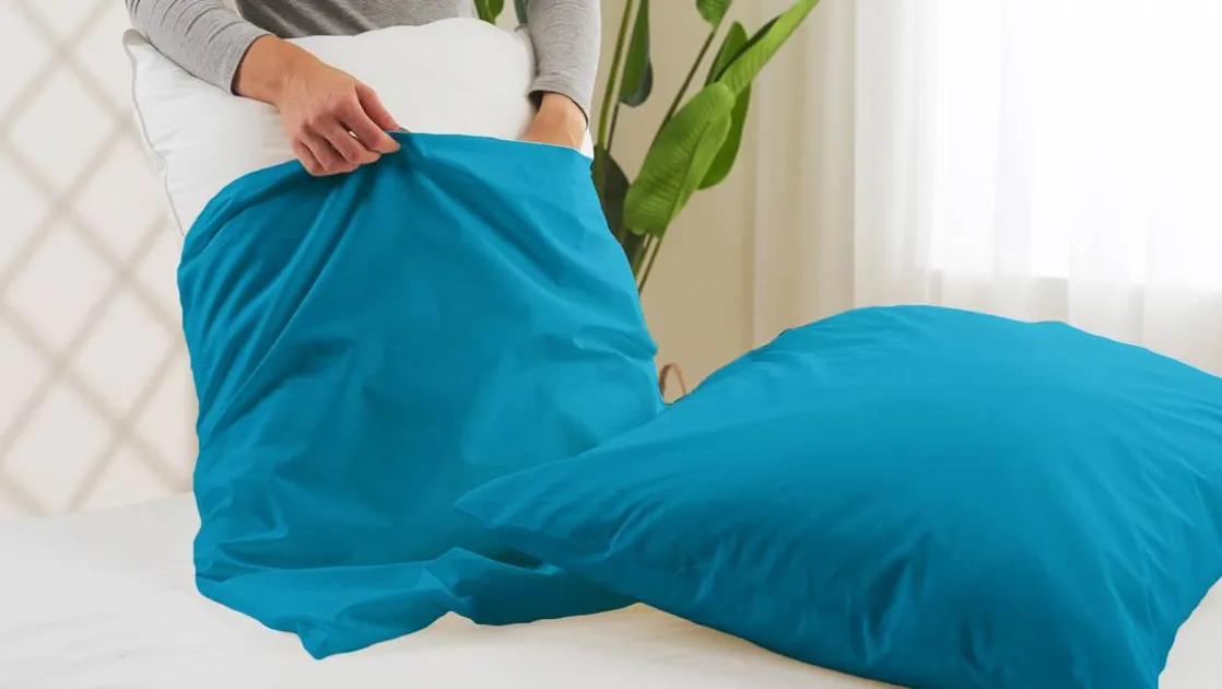 percale katoen kussenslopen (set van 2)