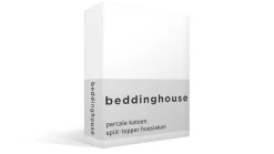 percale katoen split-topper hoeslaken