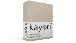 Saya katoen-satijn topper hoeslaken
