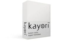 Saya katoen-satijn topper hoeslaken