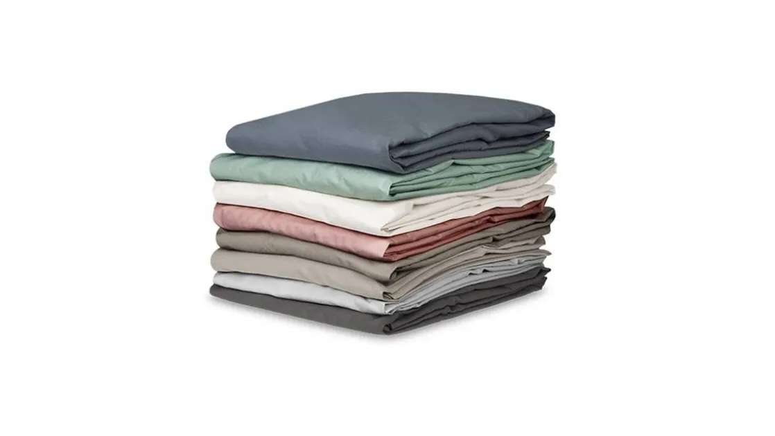Shizu percale katoen split-topper hoeslaken