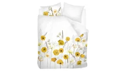 Yellow Poppy flanel dekbedovertrek